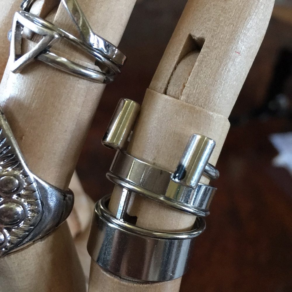 New 8 Piece Boho Stacking Rings - Picture 4 of 7